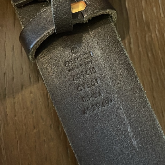 SOLD Gucci , GG marmont black belt,  85CM - Picture 3 of 7